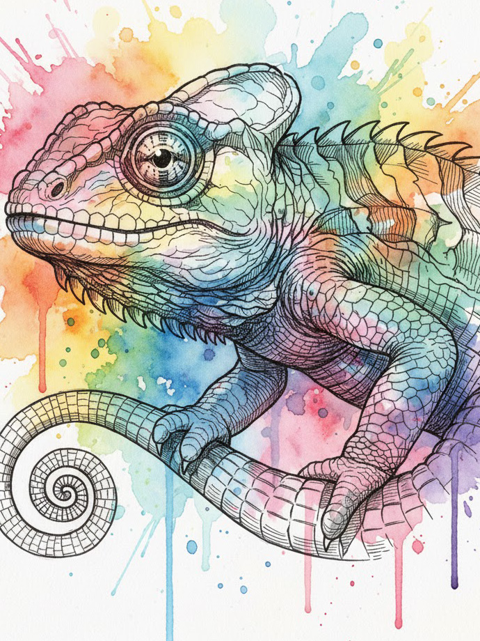 Image for Scales & Splatter: Reptiles in Mixed Media Workshop