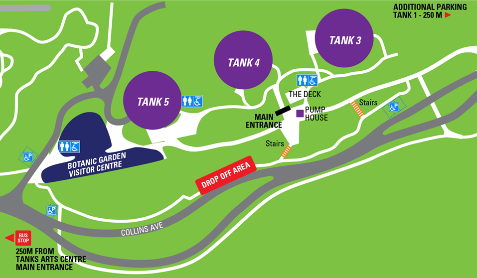 Tanks access parking map