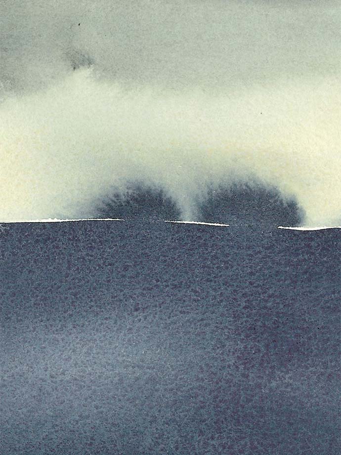 Techniques for painting weather with watercolour image